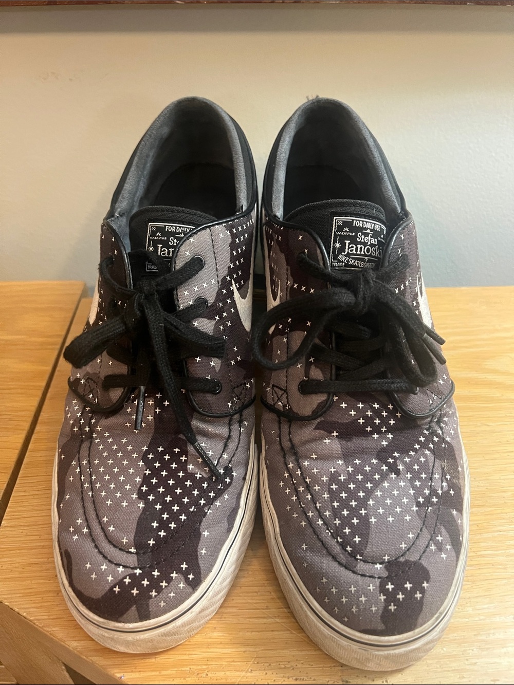 Nike Stefan Janoski Grey Camo Skate Sneakers